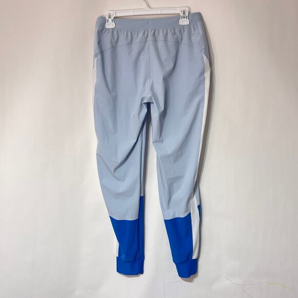Under Armour Loose Fit Gym Pants Womens Medium Blue Windbreaker Joggers - Picture 2 of 7